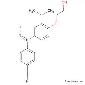 Molecular Structure of 917608-02-7 (Benzonitrile, 4-[2-[4-(2-hydroxyethoxy)-3-(1-methylethyl)phenyl]diazenyl]-)