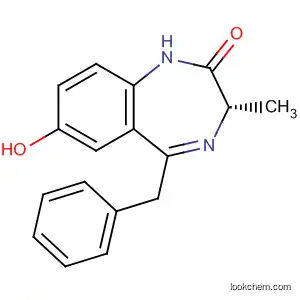 Molecular Structure of 917610-50-5 (2H-1,4-Benzodiazepin-2-one,
1,3-dihydro-7-hydroxy-3-methyl-5-(phenylmethyl)-, (3S)-)