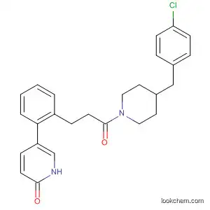 Molecular Structure of 917754-92-8 (2(1H)-Pyridinone,
5-[2-[3-[4-[(4-chlorophenyl)methyl]-1-piperidinyl]-3-oxopropyl]phenyl]-)