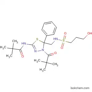 Propanamide,
N-[4-(2,2-dimethyl-1-oxopropyl)-4,5-dihydro-5-[[[(3-hydroxypropyl)sulfon
yl]amino]methyl]-5-phenyl-1,3,4-thiadiazol-2-yl]-2,2-dimethyl-