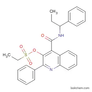Ethanesulfonic acid,
2-phenyl-4-[[(1-phenylpropyl)amino]carbonyl]-3-quinolinyl ester