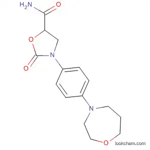 Molecular Structure of 918137-30-1 (5-Oxazolidinecarboxamide,
2-oxo-3-[4-(tetrahydro-1,4-oxazepin-4(5H)-yl)phenyl]-)