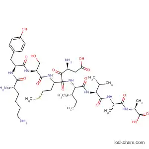 Molecular Structure of 918137-63-0 (L-Alanine,
L-lysyl-L-tyrosyl-L-seryl-L-a-aspartyl-L-methionyl-L-isoleucyl-L-valyl-L-alanyl
-)