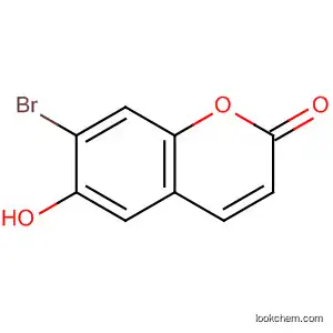 Molecular Structure of 918300-48-8 (2H-1-Benzopyran-2-one, 7-bromo-6-hydroxy-)