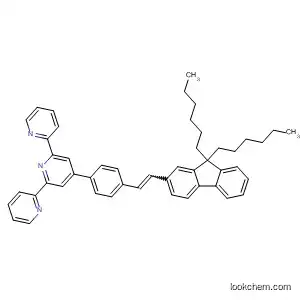 Molecular Structure of 918307-48-9 (2,2':6',2''-Terpyridine,
4'-[4-[2-(9,9-dihexyl-9H-fluoren-2-yl)ethenyl]phenyl]-)