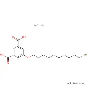 Molecular Structure of 918307-80-9 (1,3-Benzenedicarboxylic acid, 5-[(10-mercaptodecyl)oxy]-, silver(1+)
salt (1:2))