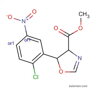 Molecular Structure of 918307-97-8 (4-Oxazolecarboxylic acid, 5-(2-chloro-5-nitrophenyl)-4,5-dihydro-,
methyl ester, (4R,5S)-rel-)