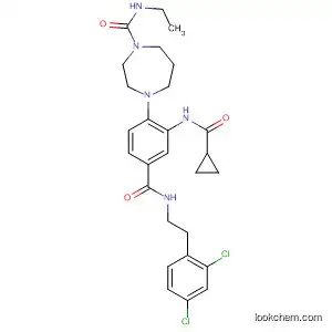 Molecular Structure of 918308-26-6 (1H-1,4-Diazepine-1-carboxamide,
4-[2-[(cyclopropylcarbonyl)amino]-4-[[[2-(2,4-dichlorophenyl)ethyl]amino
]carbonyl]phenyl]-N-ethylhexahydro-)