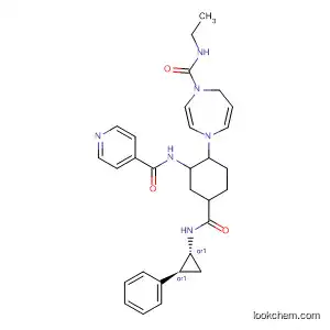 Molecular Structure of 918308-61-9 (1H-1,4-Diazepine-1-carboxamide,
N-ethylhexahydro-4-[4-[[[(1R,2S)-2-phenylcyclopropyl]amino]carbonyl]-2
-[(4-pyridinylcarbonyl)amino]phenyl]-, rel-)