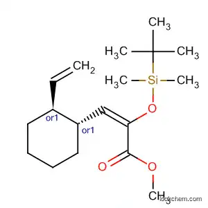 Molecular Structure of 918410-71-6 (2-Propenoic acid,
2-[[(1,1-dimethylethyl)dimethylsilyl]oxy]-3-[(1R,2S)-2-ethenylcyclohexyl]-,
methyl ester, (2E)-rel-)