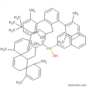 Molecular Structure of 918411-02-6 (Silanol,
1-[4-(1,1-dimethylethyl)-2,6-bis[(2,2'',6,6''-tetramethyl[1,1':3',1''-terphenyl
]-2'-yl)methyl]phenyl]-1-(2-naphthalenyl)-)