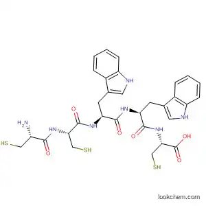 Molecular Structure of 918412-82-5 (L-Cysteine, L-cysteinyl-L-cysteinyl-L-tryptophyl-L-tryptophyl-)
