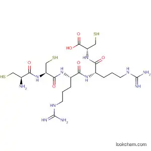 Molecular Structure of 918412-84-7 (L-Cysteine, L-cysteinyl-L-cysteinyl-L-arginyl-L-arginyl-)