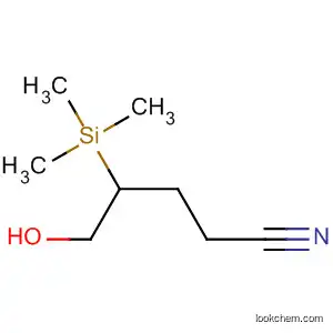 Molecular Structure of 918422-53-4 (Pentanenitrile, 5-hydroxy-4-(trimethylsilyl)-)