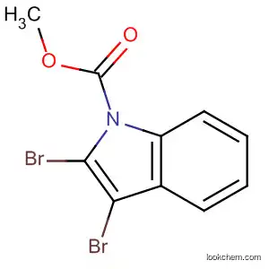 Molecular Structure of 918530-06-0 (1H-Indole-1-carboxylic acid, 2,3-dibromo-, methyl ester)