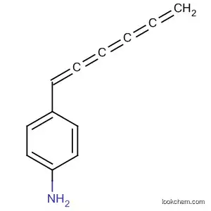 Molecular Structure of 918530-32-2 (Benzenamine, 4-(1,2,3,4,5-hexapentaen-1-yl)-)