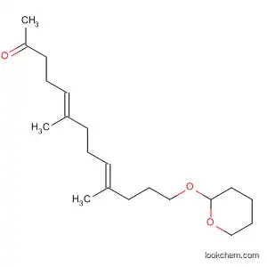 Molecular Structure of 918530-73-1 (5,9-Tridecadien-2-one,
6,10-dimethyl-13-[(tetrahydro-2H-pyran-2-yl)oxy]-, (5E,9E)-)