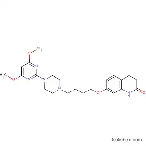 Molecular Structure of 918531-11-0 (2(1H)-Quinolinone,
7-[4-[4-(4,6-dimethoxy-2-pyrimidinyl)-1-piperazinyl]butoxy]-3,4-dihydro-)