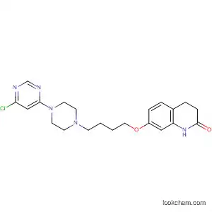 Molecular Structure of 918531-12-1 (2(1H)-Quinolinone,
7-[4-[4-(6-chloro-4-pyrimidinyl)-1-piperazinyl]butoxy]-3,4-dihydro-)