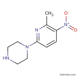 Molecular Structure of 918531-21-2 (Piperazine, 1-(6-methyl-5-nitro-2-pyridinyl)-)