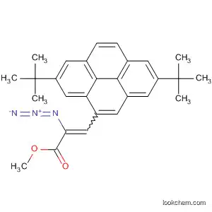 Molecular Structure of 918531-42-7 (2-Propenoic acid, 2-azido-3-[2,7-bis(1,1-dimethylethyl)-4-pyrenyl]-,
methyl ester)