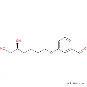 Molecular Structure of 918531-61-0 (Benzaldehyde, 3-[[(5S)-5,6-dihydroxyhexyl]oxy]-)