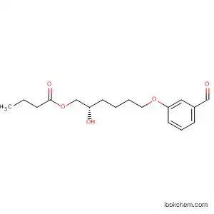 Molecular Structure of 918531-68-7 (Butanoic acid, (2S)-6-(3-formylphenoxy)-2-hydroxyhexyl ester)