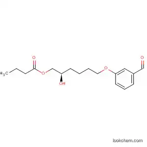 Molecular Structure of 918531-69-8 (Butanoic acid, (2R)-6-(3-formylphenoxy)-2-hydroxyhexyl ester)