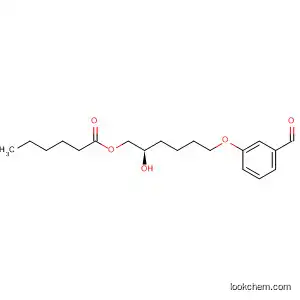 Molecular Structure of 918531-71-2 (Hexanoic acid, (2R)-6-(3-formylphenoxy)-2-hydroxyhexyl ester)
