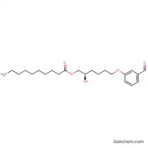 Molecular Structure of 918531-75-6 (Decanoic acid, (2R)-6-(3-formylphenoxy)-2-hydroxyhexyl ester)
