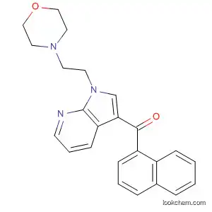 Molecular Structure of 918531-84-7 (Methanone,
[1-[2-(4-morpholinyl)ethyl]-1H-pyrrolo[2,3-b]pyridin-3-yl]-1-naphthalenyl-)
