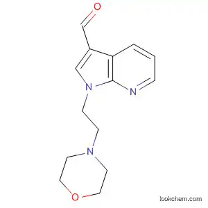 Molecular Structure of 918531-85-8 (1H-Pyrrolo[2,3-b]pyridine-3-carboxaldehyde, 1-[2-(4-morpholinyl)ethyl]-)