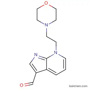 Molecular Structure of 918531-86-9 (7H-Pyrrolo[2,3-b]pyridine-3-carboxaldehyde, 7-[2-(4-morpholinyl)ethyl]-)