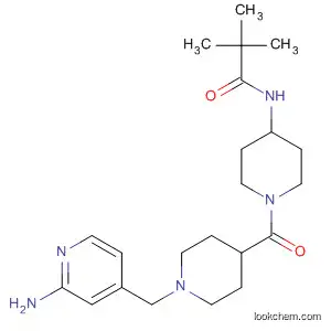 Molecular Structure of 918531-91-6 (Propanamide,
N-[1-[[1-[(2-amino-4-pyridinyl)methyl]-4-piperidinyl]carbonyl]-4-piperidin
yl]-2,2-dimethyl-)
