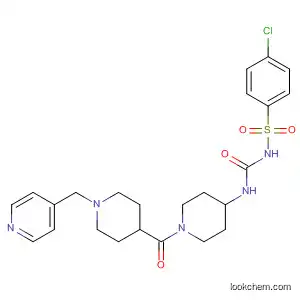 Molecular Structure of 918531-92-7 (Benzenesulfonamide,
4-chloro-N-[[[1-[[1-(4-pyridinylmethyl)-4-piperidinyl]carbonyl]-4-piperidin
yl]amino]carbonyl]-)