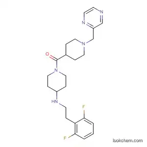 Molecular Structure of 918532-15-7 (Methanone,
[4-[[(2,6-difluorophenyl)methyl]methylamino]-1-piperidinyl][1-(4-pyridazin
ylmethyl)-4-piperidinyl]-)