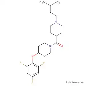 Molecular Structure of 918532-16-8 (Methanone,
[1-(3-methylbutyl)-4-piperidinyl][4-(2,4,6-trifluorophenoxy)-1-piperidinyl]-)