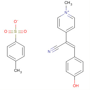 Pyridinium, 4-[(1Z)-1-cyano-2-(4-hydroxyphenyl)ethenyl]-1-methyl-,  4-methylbenzenesulfonate (1:1)