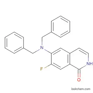 Molecular Structure of 918811-78-6 (1(2H)-Isoquinolinone, 6-[bis(phenylmethyl)amino]-7-fluoro-)