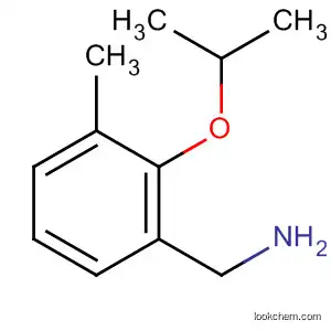 Molecular Structure of 918812-01-8 (Benzenemethanamine, 3-methyl-2-(1-methylethoxy)-)
