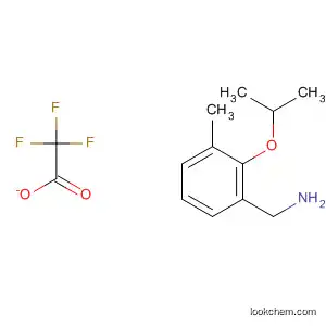 Molecular Structure of 918812-02-9 (Benzenemethanamine, 3-methyl-2-(1-methylethoxy)-,
2,2,2-trifluoroacetate (1:1))