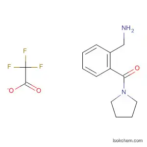 Molecular Structure of 918812-24-5 (Methanone, [2-(aminomethyl)phenyl]-1-pyrrolidinyl-,
2,2,2-trifluoroacetate (1:1))