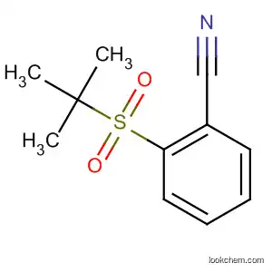 Molecular Structure of 918812-35-8 (Benzonitrile, 2-[(1,1-dimethylethyl)sulfonyl]-)