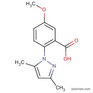 Molecular Structure of 918812-45-0 (Benzoic acid, 2-(3,5-dimethyl-1H-pyrazol-1-yl)-5-methoxy-)