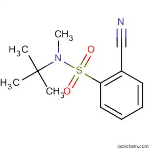 Molecular Structure of 918812-51-8 (Benzenesulfonamide, 2-cyano-N-(1,1-dimethylethyl)-N-methyl-)