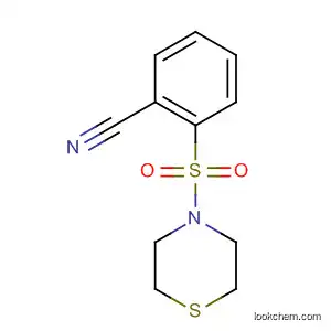 Molecular Structure of 918812-56-3 (Benzonitrile, 2-(4-thiomorpholinylsulfonyl)-)