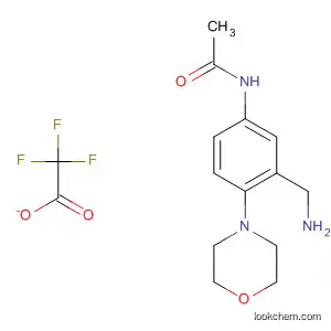 Molecular Structure of 918812-64-3 (Acetamide, N-[3-(aminomethyl)-4-(4-morpholinyl)phenyl]-,
2,2,2-trifluoroacetate (1:1))