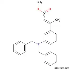 Molecular Structure of 918812-83-6 (2-Butenoic acid, 3-[3-[bis(phenylmethyl)amino]phenyl]-, methyl ester)