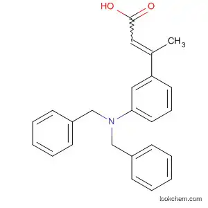 Molecular Structure of 918812-84-7 (2-Butenoic acid, 3-[3-[bis(phenylmethyl)amino]phenyl]-)