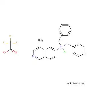 Molecular Structure of 918812-88-1 (6-Isoquinolinamine, 1-chloro-4-methyl-N,N-bis(phenylmethyl)-,
2,2,2-trifluoroacetate (1:1))
